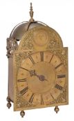A George II brass lantern clock Richard Reed, Chelmsford  A George II brass lantern clock Richard