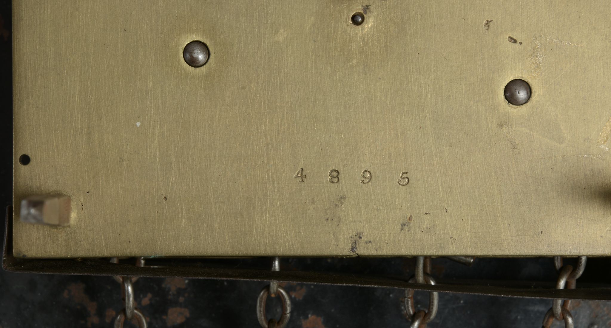 A William IV weight-driven hook-and-spike wall clock Whitehurst and Son, Derby  A William IV - Image 2 of 3