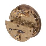 A Victorian nickel plated brass mortar cannon timepiece movement  A Victorian nickel plated brass
