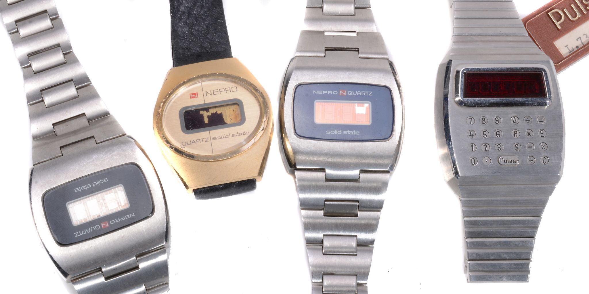 Four digital wristwatches, to include: Pulsar, a gentleman  Four digital wristwatches,   to include: