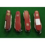 An Army fold out camp bed and four Swiss penknives -5