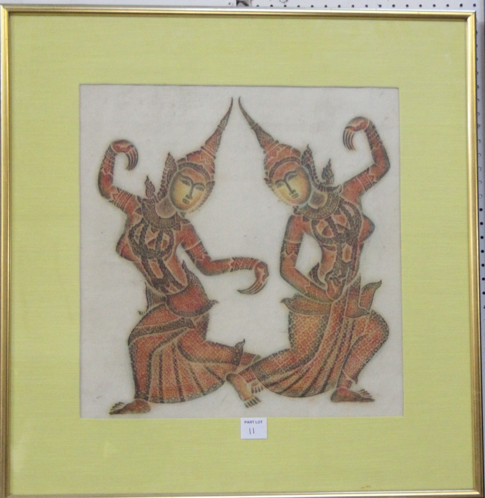 Two modern Indian colour prints, 46cm x 43cm -2 Best Bid - Image 2 of 2