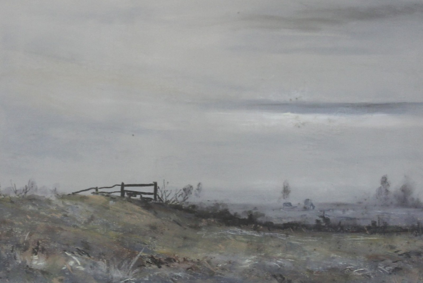 Brian Jull (b.1949) Field in winter Pastel drawing Signed in pencil lower right 35cm x 51cm