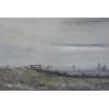 Brian Jull (b.1949) Field in winter Pastel drawing Signed in pencil lower right 35cm x 51cm