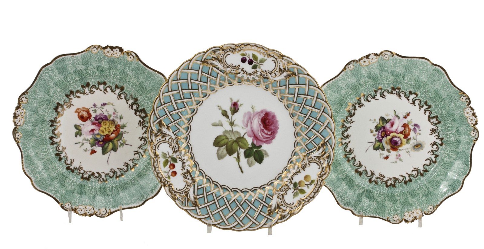 A selection of English porcelain plates, various dates for the most part 19th century, comprising; a - Image 3 of 3