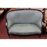 An eau de neil French sofa circa 1880 157cm length