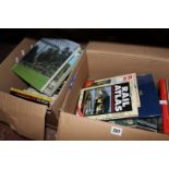 A quantity of assorted books including Railway, Transport and Stanley Gibbons collectors books (2