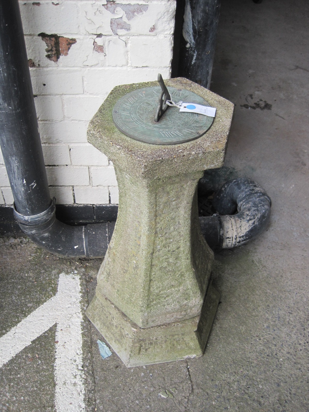 A composite stone sundial