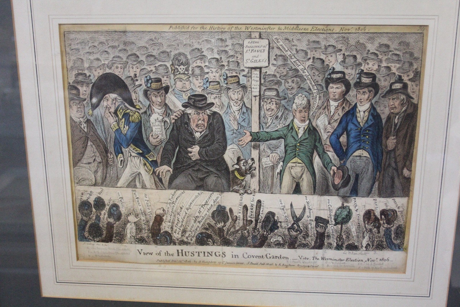 James Gillray (1756 - 1815) 'Middlesex-Election 1804_"a long-pull, a strong pull, - and a pull- - Image 3 of 3