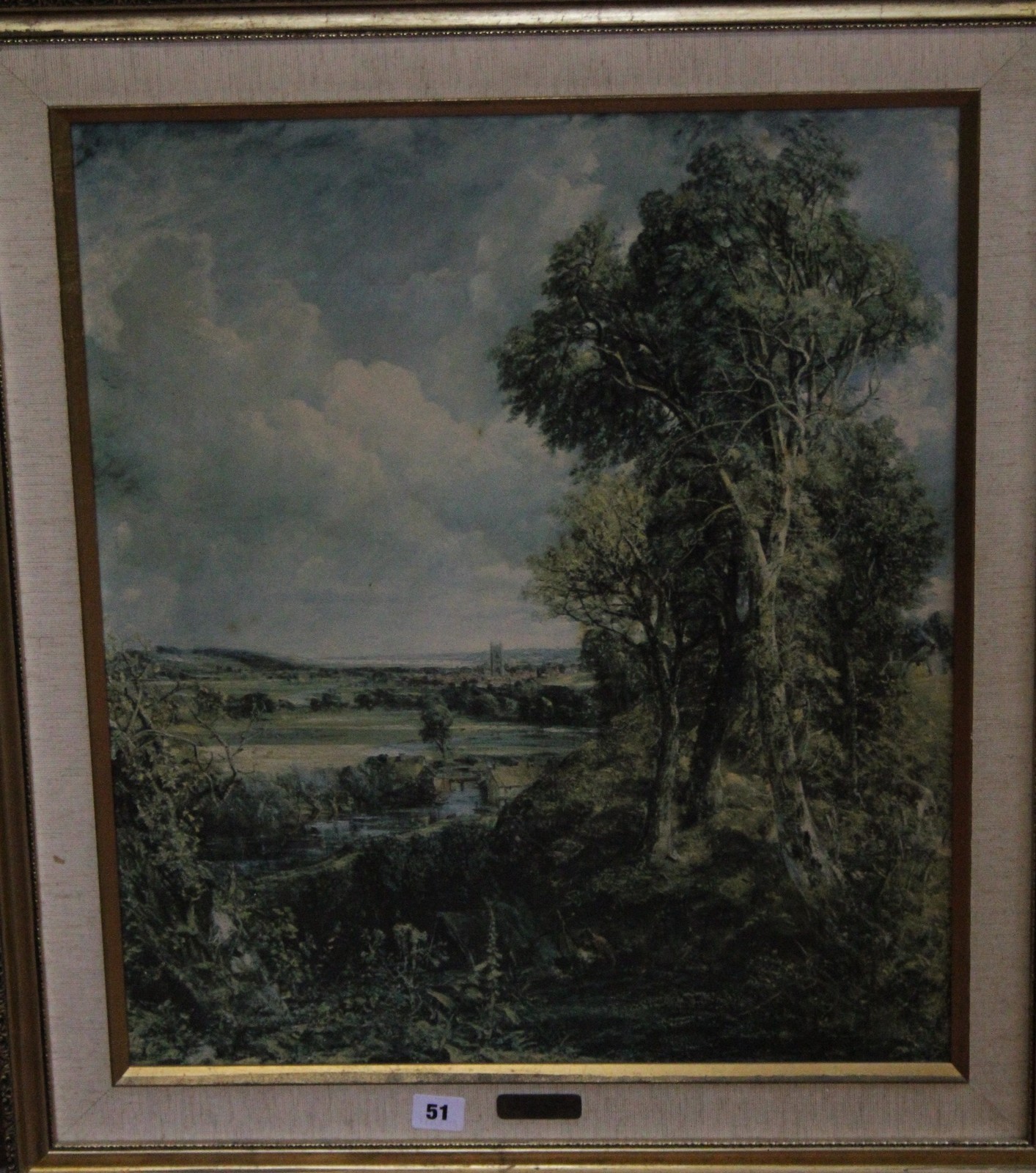 After John Constable (1776-1837) Vale of Dedham Colour print 57cm x 49cm Best Bid