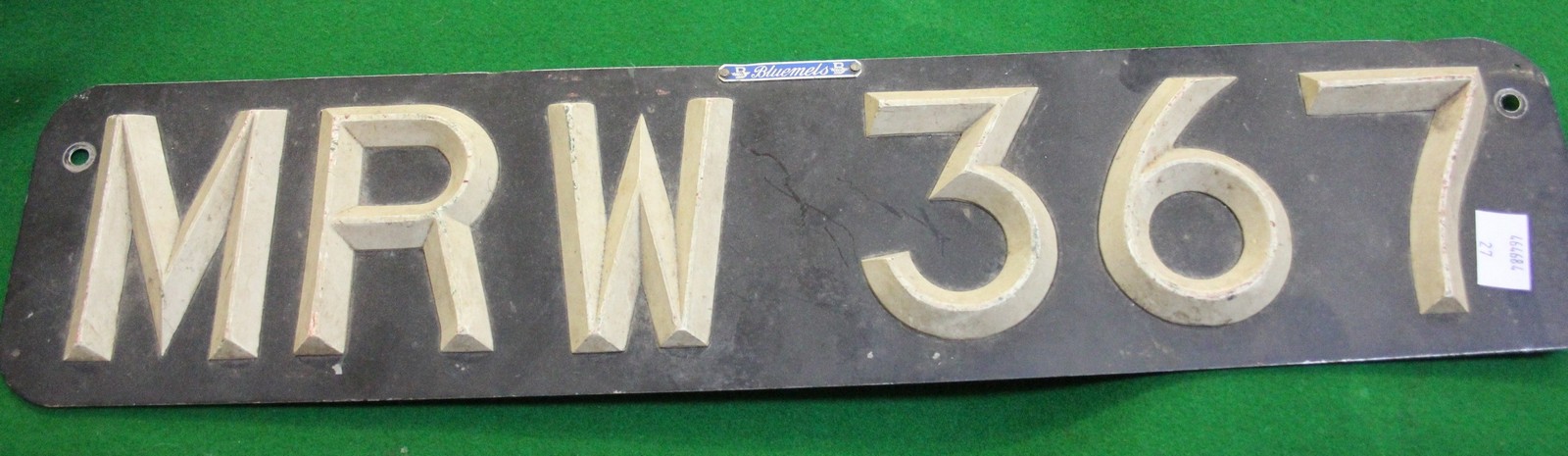 AA badge, 'Automobil Club' badge, and three car number plates -5 Best Bid - Image 3 of 4