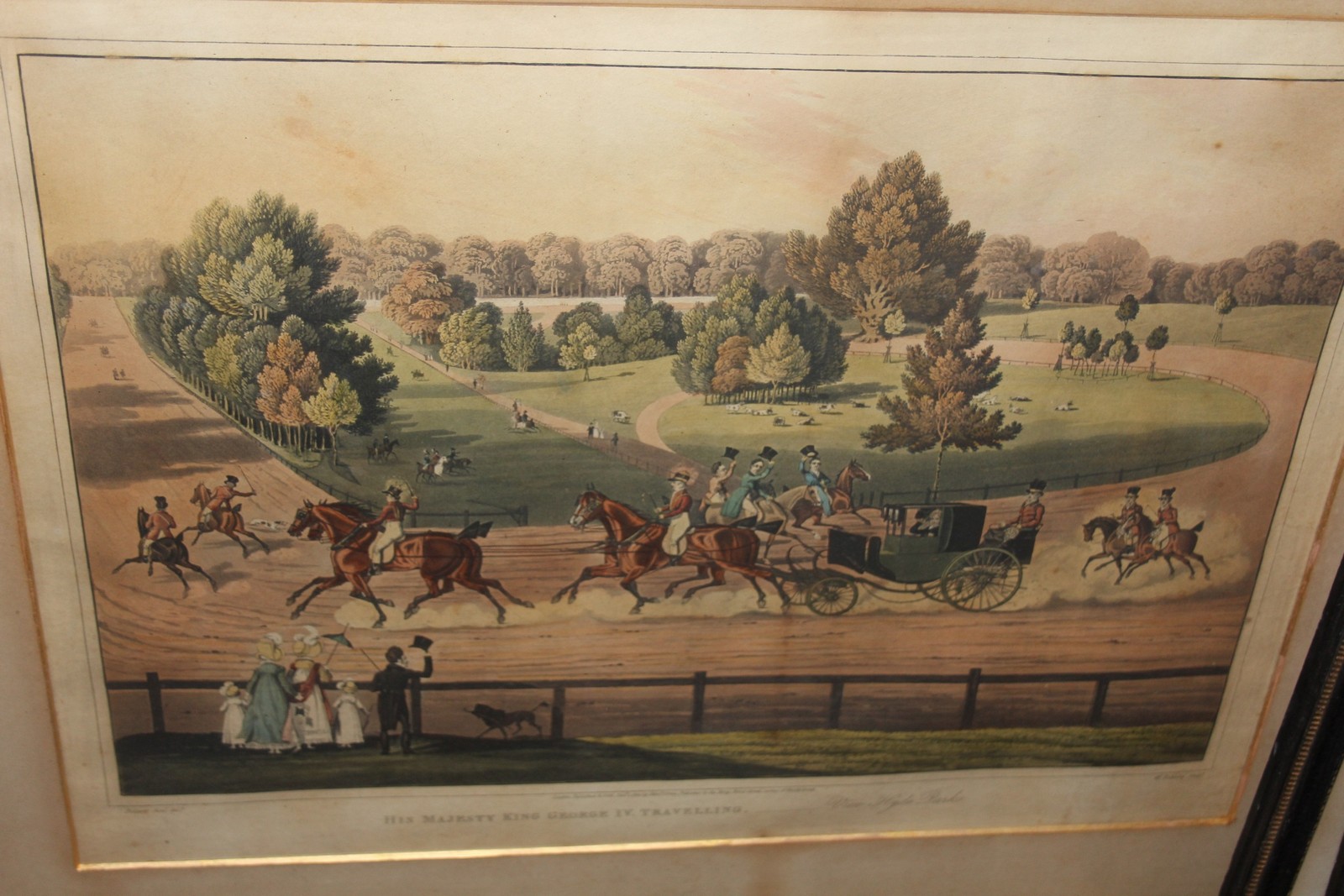 After Henry Alken The First Steeple Chase on Record Four hand coloured aquatints Each 36.5cm x 42cm;