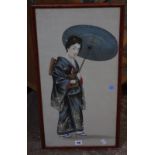 Five assorted Japanese prints, two unframed -5 Best Bid
