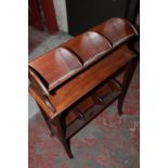 An Edwardian mahogany bookstand