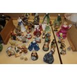 A collection of Goebel and Royal Doulton and other figurines