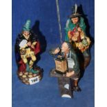 Royal Doulton 'The Clockmaker' HN2279, Royal Doulton 'The Pied Piper' HN2102 and Royal Doulton '