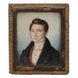 Continental School, circa 1835 Portrait of a young gentleman  Continental School, circa 1835