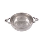 A Victorian Scottish silver quaiche by George & Michael Crichton  A Victorian Scottish silver