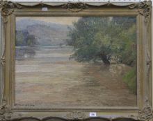 Donald H. Floyd (1892-1965) River Wye Oil on canvas Signed lower left 45cm x 59.5cm