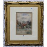 Follower of Sir William Russell Flint Landscape Watercolour Signed lower left Russell Flint 1921