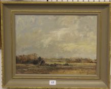 Charles Horwood (British, 20th Century) 'A windy day at Marlow' Oil on board Signed lower right 29cm