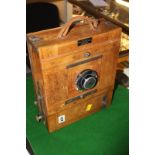 An Ernemann folding plate camera, a G. Rodenstock plate camera and a Winter Sohn photo-optik-kino