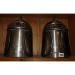 Pair of stainless steel icebukets in the form Centurion helmets, 30cm high approx.. Best Bid