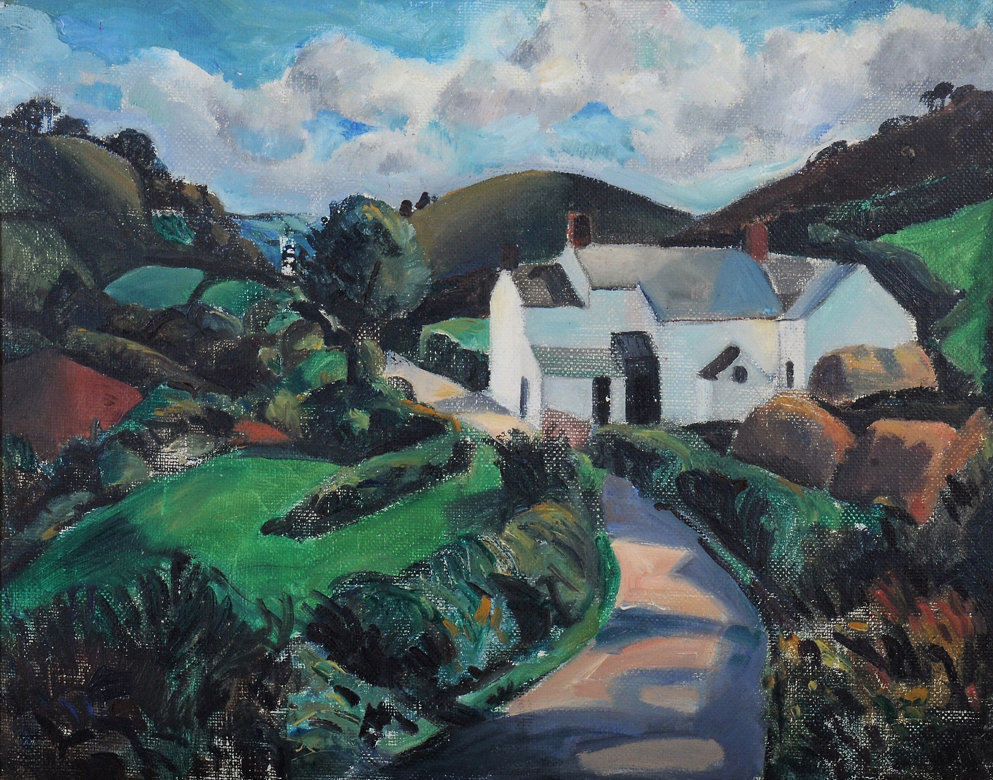 Christopher Wood (1901 - 1930) - The White Farm Oil on canvas 41 x 51.5 cm. (16 1/8 x 20 1/4 in.)