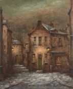 A winter's evening - Michael Fischer (b.1945) Oil on canvas Signed lower right 61 x 51 cm. (24 x