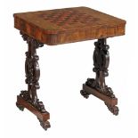 A William IV mahogany games table , circa 1835  A William IV mahogany games table  , circa 1835, the