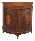A Dutch mahogany and marquetry side cabinet, circa 1800  A Dutch mahogany and marquetry side