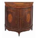 A Dutch mahogany and marquetry side cabinet, circa 1800  A Dutch mahogany and marquetry side