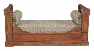 A Louis Philippe mahogany daybed , circa 1850  A Louis Philippe mahogany daybed  , circa 1850,