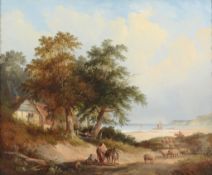 Henry Boddington (1811-1865) - A coastal landscape, Isle of Wight Oil on canvas 63 x 76 cm. (24 3/