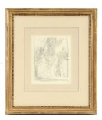 George Romney (1734 - 1802) - Study for a family portrait Pencil, on laid paper 15 x 12 cm. (5 3/4 x