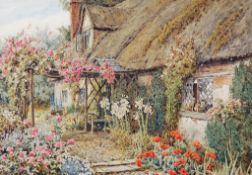 Lilian Stannard ( 1877-1944) - A cottage garden Watercolour Signed lower left 33.5 x 49 cm (13 1/4 x