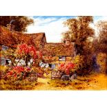 Lillian Stannard (1877-1944) - A cottage near Haslemere Pencil and watercolour, heightened with