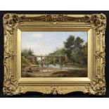 Benjamin Williams Leader (1831-1923) - Bransford Bridge, Worcestershire Oil on canvas Signed lower
