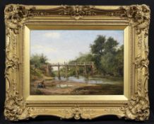 Benjamin Williams Leader (1831-1923) - Bransford Bridge, Worcestershire Oil on canvas Signed lower