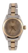 Rolex, Oyster Perpetual, Ref. 6718, a two colour centre seconds bracelet watch  Rolex, Oyster