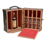 Tim Hardy , a green bridal leather and light oak travelling drinks case  Tim Hardy (The