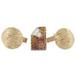 A pair of 18 carat gold cufflinks by Kutchinsky  A pair of 18 carat gold cufflinks by