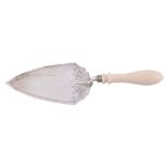 A Victorian silver ivory handled presentation trowel by Henry Wilkinson & Co  A Victorian silver