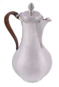 An early George III silver baluster coffee jug by John Parker I & Edward...  An early George III