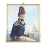 Michael Bartlett, PVPRMS Portrait of a junior captain in the Royal Navy of 1810  Michael Bartlett,