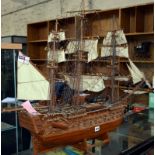 A scratch built model of "H.M.S. Victory"