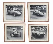 George Phillips (Autosport chief photographer), four black and white photographs, titled: Harry