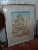 Richard Beer (20th century) Arsenale Etching Signed lower right 63cm x 48cm. Best Bid