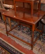 A quantity of Victorian and later furniture comprising; a mahogany centre table, a tripod table,