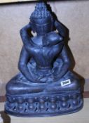 A bronze Buddha and Shakti, 36.5cm